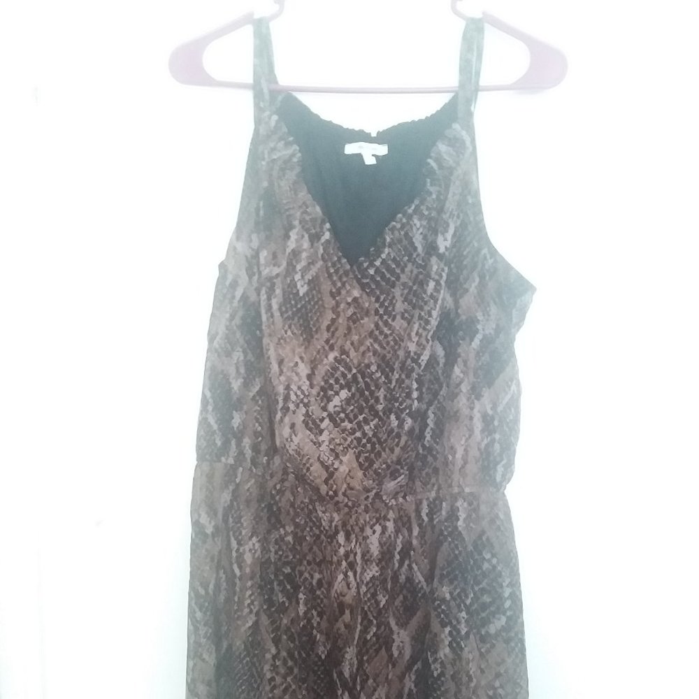 Maurice's Size L Animal Patterned Midi Dress